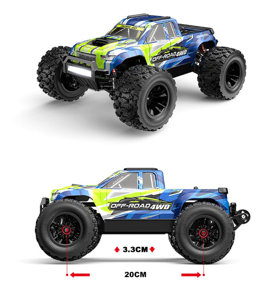 شاحنة Hyper Go 14208 1/14 4WD بدون فرشاة تعمل بالتحكم عن بعد بسرعة 41 كم/ساعة (25 ميلاً في الساعة) بقوة 2 ثانية