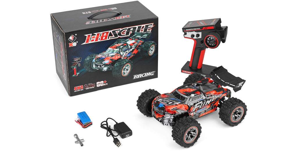WLTech 184008 RTR 1/18 2.4G 4WD 60 كم/ساعة