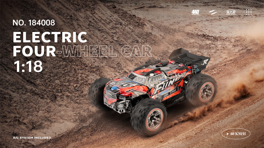 WLTech 184008 RTR 1/18 2.4G 4WD 60 كم/ساعة
