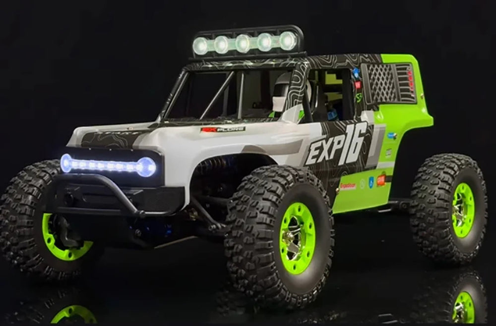سيارة WLTech Wrangler 124006 1/12 45 كم/ساعة 4WD RC Crawler RTR / مصابيح LED