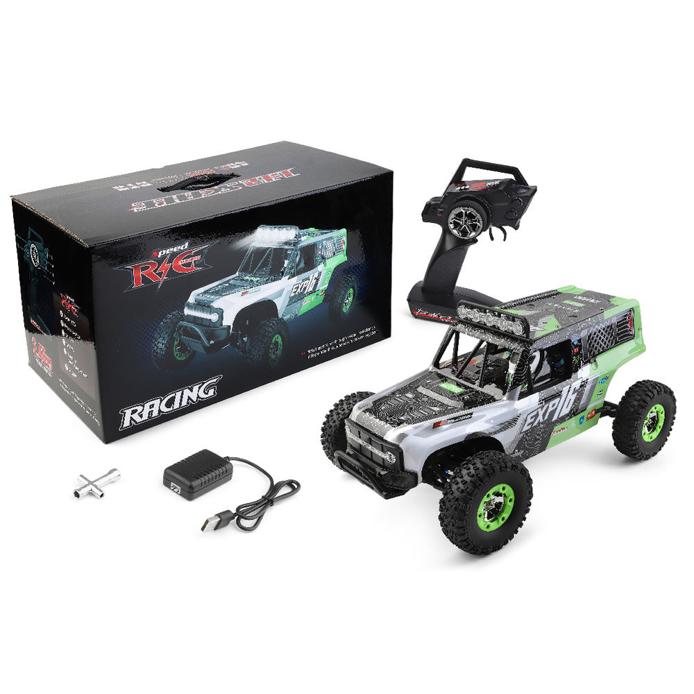 سيارة WLTech Wrangler 124006 1/12 45 كم/ساعة 4WD RC Crawler RTR / مصابيح LED
