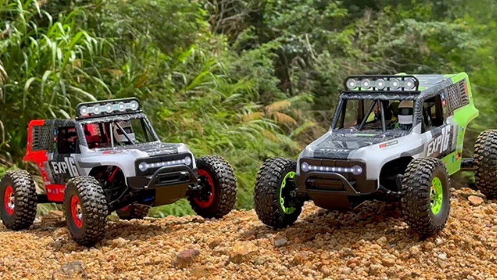 سيارة WLTech Wrangler 124006 1/12 45 كم/ساعة 4WD RC Crawler RTR / مصابيح LED