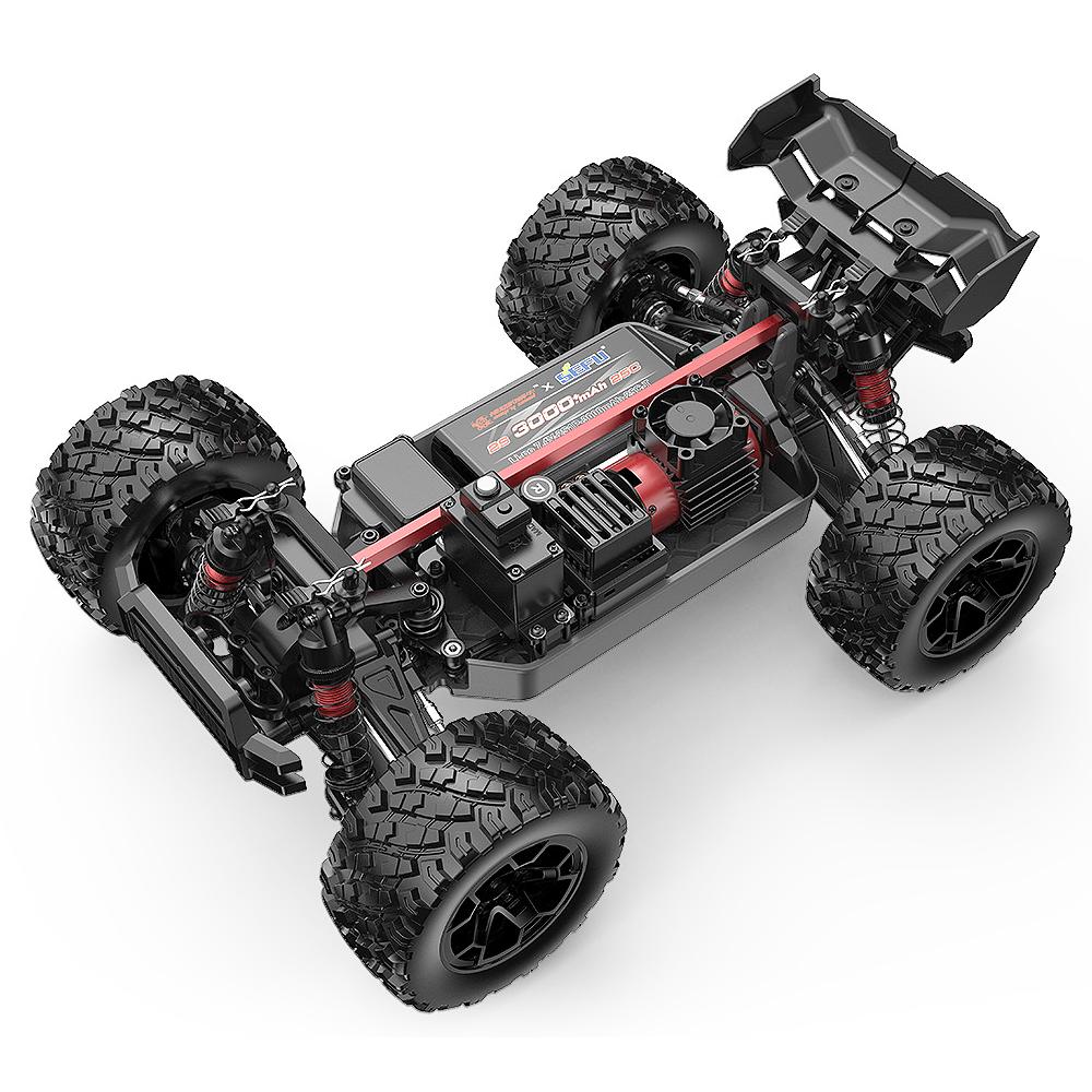 شاحنة MJX Hyper Go 14207 1/14 4WD بدون فرشاة تعمل بالتحكم عن بعد بسرعة 53 كم/ساعة - هيكل من قطعتين